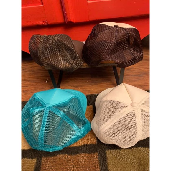 Lot of 4 Vintage Trucker Style Mesh Back Snapback Hats Baseball Cap Myrtle Beach - Picture 2 of 6